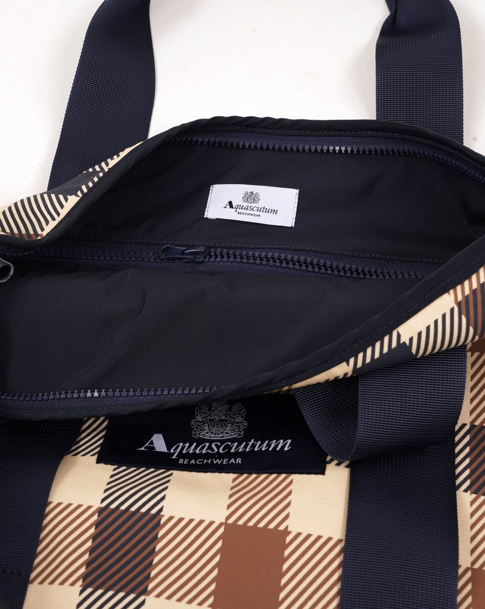 Aquascutum Macro Iconic Tote Bag Large Check