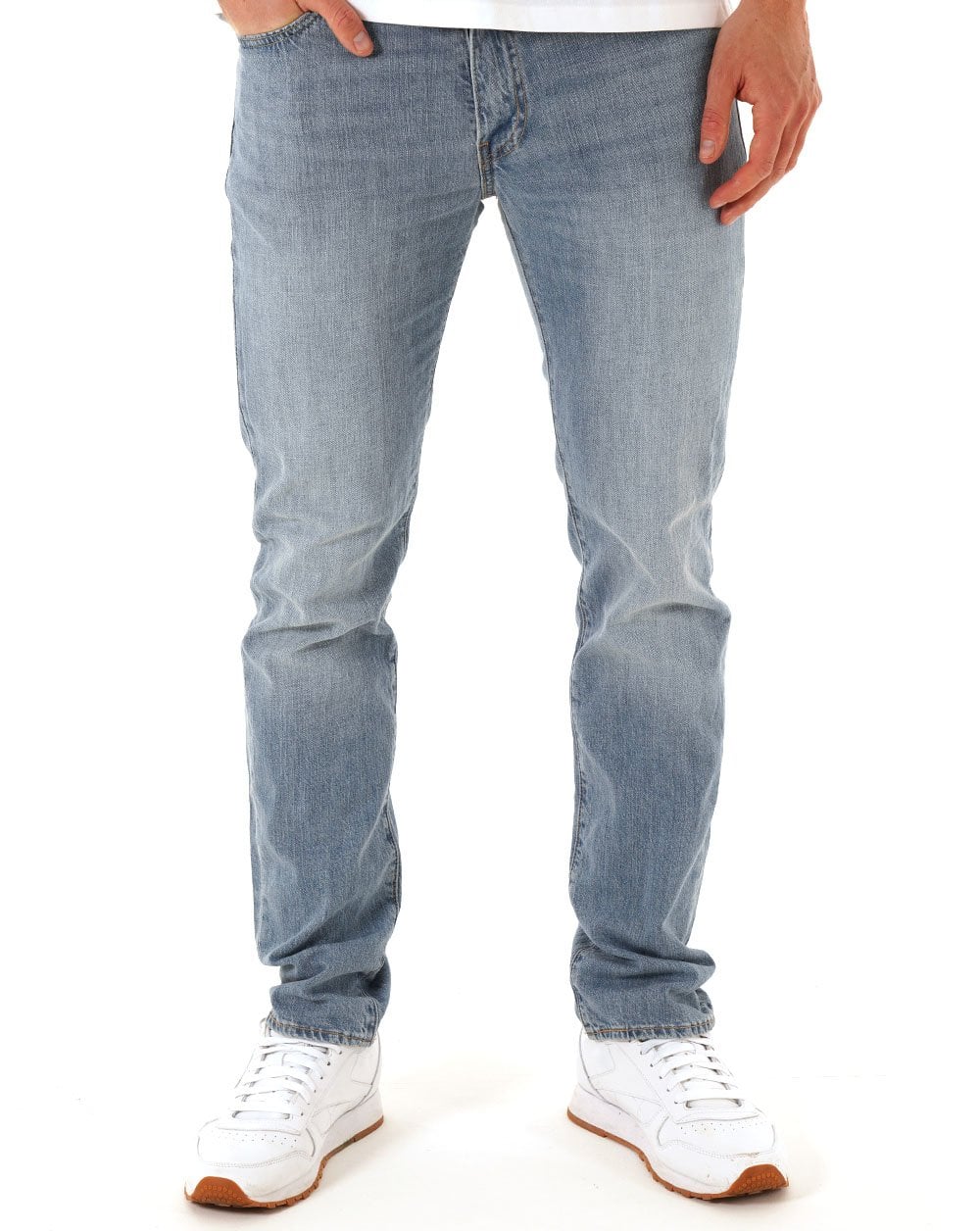 Levi's 511 Slim Fit Lightweight Linen & Denim Jeans Light Indigo