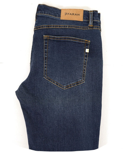 Farah Drake Slim Fit Jeans Mid Denim