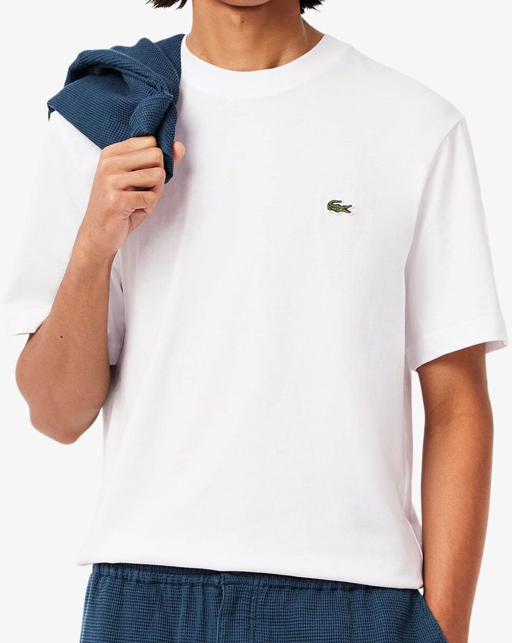 Lacoste Classic Fit Cotton Jersey T Shirt White
