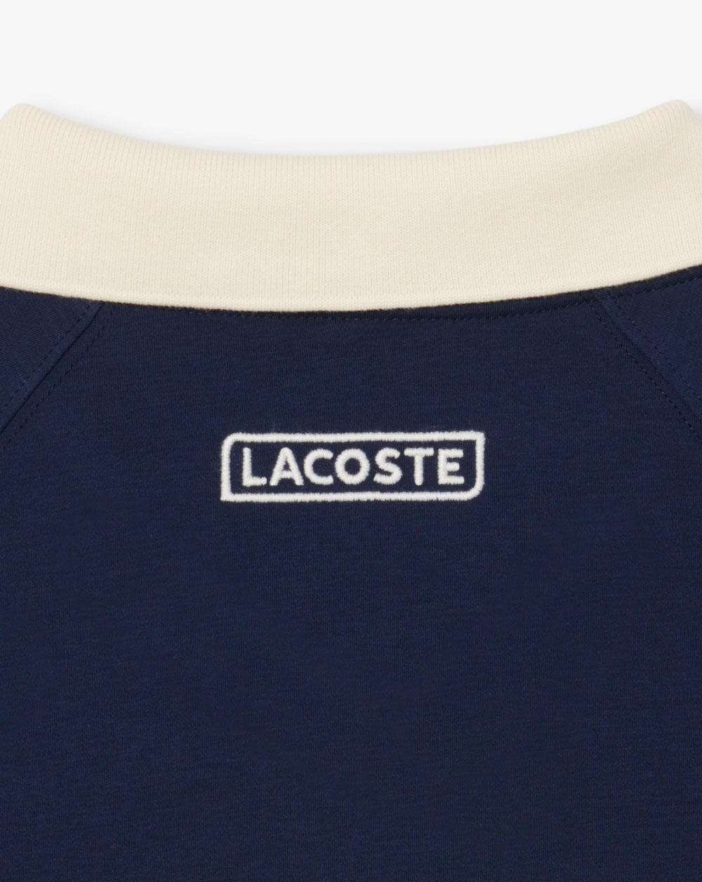 Lacoste Pique Panel Polo Shirt Navy
