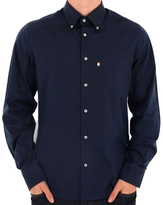 Aquascutum Button Down Oxford Shirt Navy