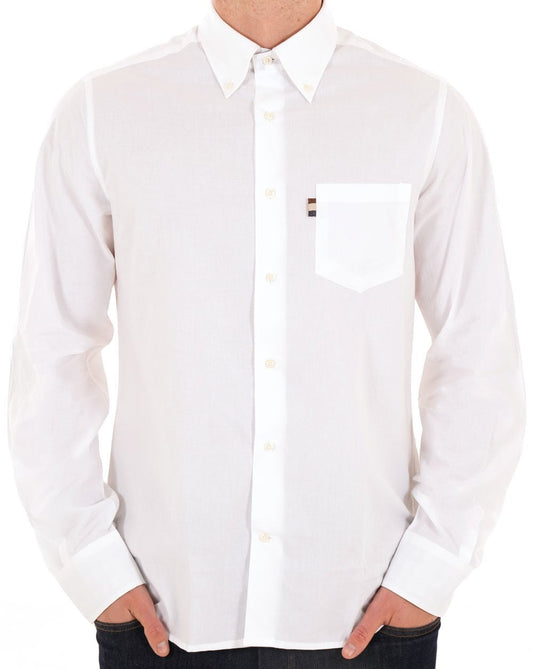 Aquascutum Aquascutum Button Down Oxford Shirt White