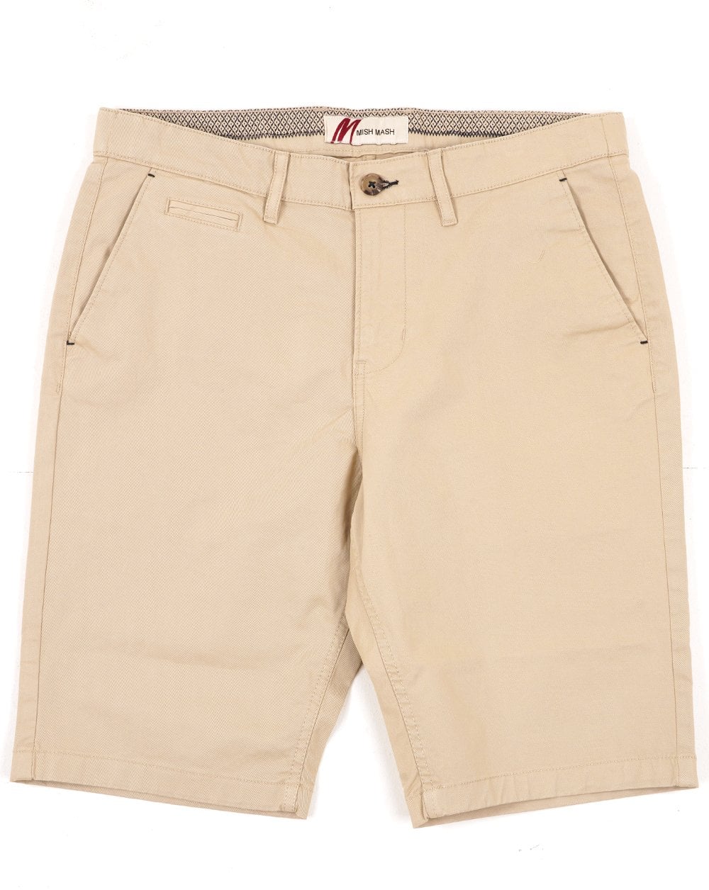 Mish Mash Chino Shorts Stone