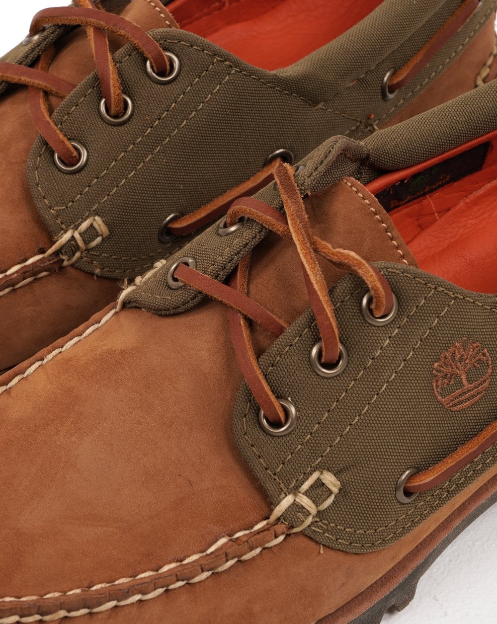 Timberland Authentics 3 Eye Boat Shoes Medium Brown Nubuck