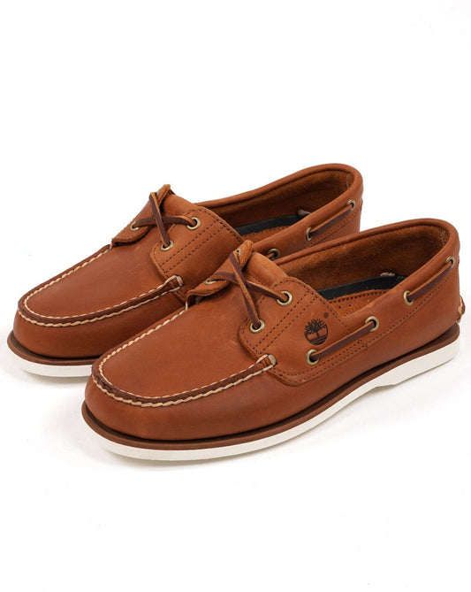 Timberland Classic 2 Eye Boat Shoes Apricot Buff