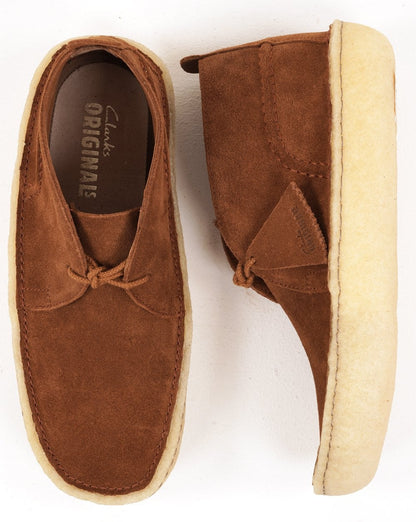 Clarks Originals Desert Rain Boots Dark Cola