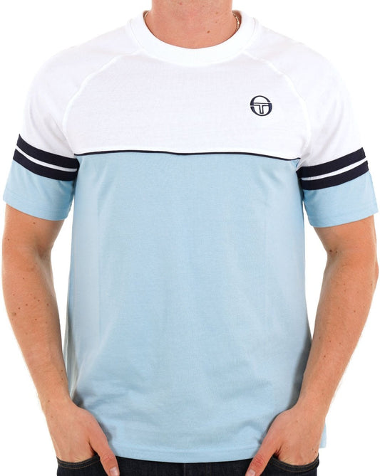 Sergio Tacchini Sergio Tacchini Orion T Shirt Sky Blue/White