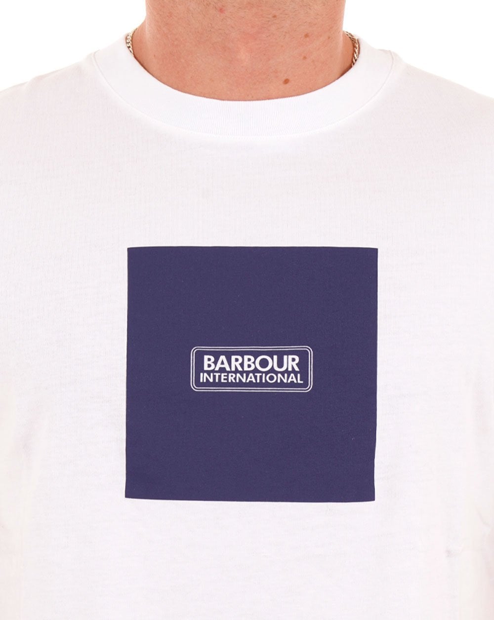 Barbour International Mass Graphic T Shirt White