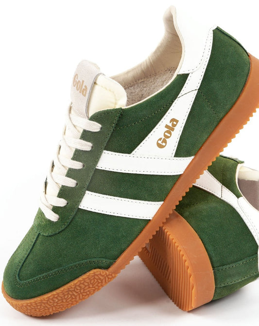 Gola Classics Women's Elan Trainers Evergreen / White