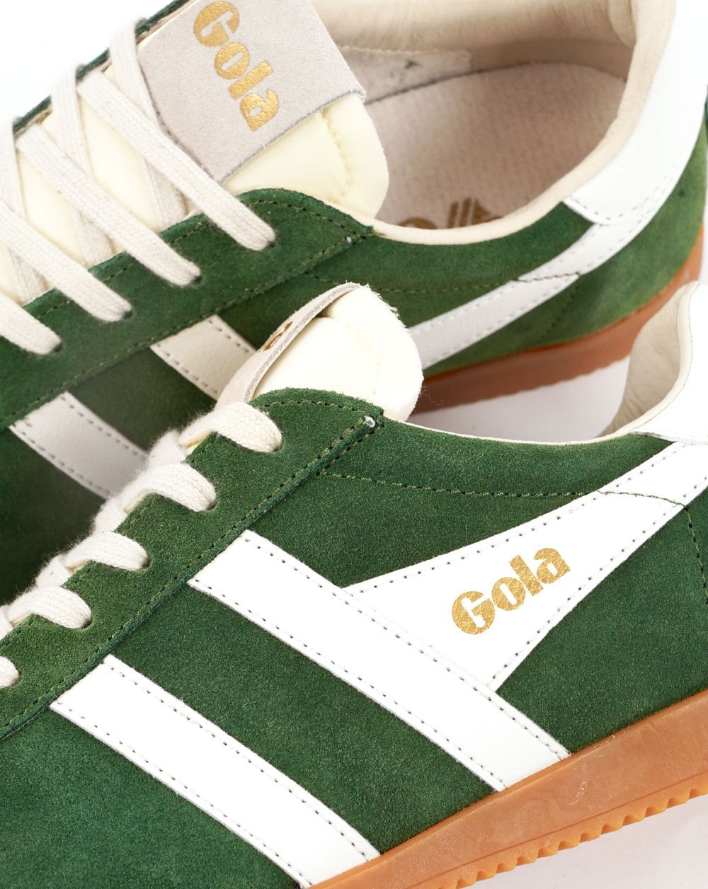 Gola Classics Women's Elan Trainers Evergreen / White