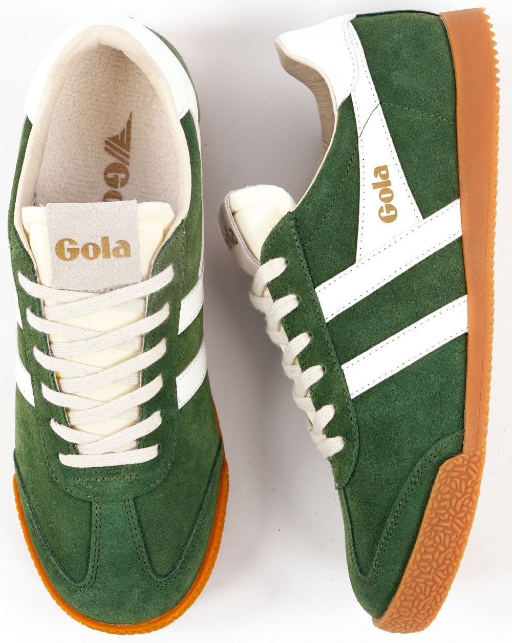 Gola Classics Women's Elan Trainers Evergreen / White