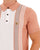 Gabicci Vintage Searle Knitted Polo Peach