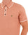 Gabicci Vintage Lineker Tipped Knitted Polo Peach