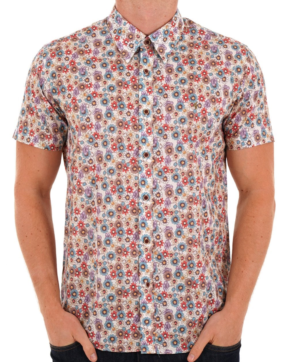 Gabicci Vintage Summer Shirt Floral