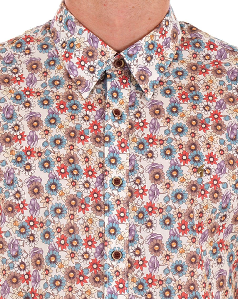Gabicci Vintage Summer Shirt Floral