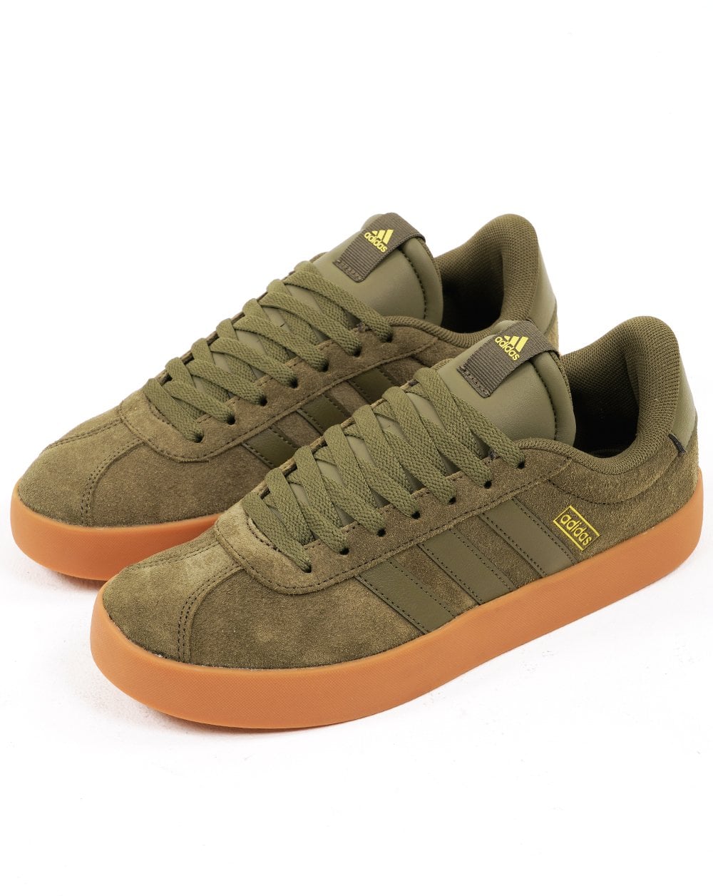 Adidas VL Court Trainers Olive Gum