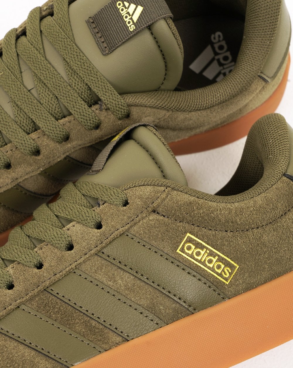 Adidas VL Court Trainers Olive Gum