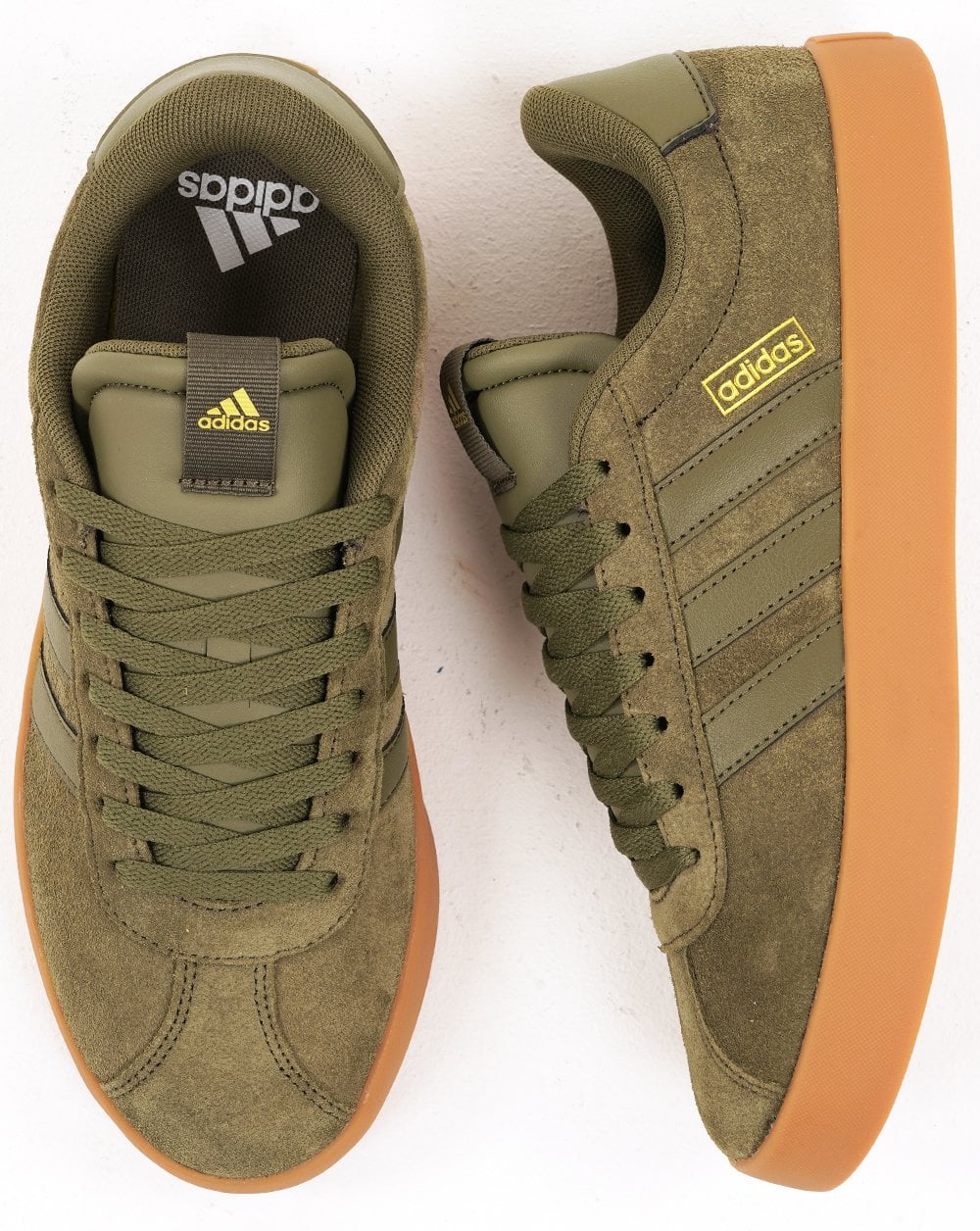 Adidas VL Court Trainers Olive Gum