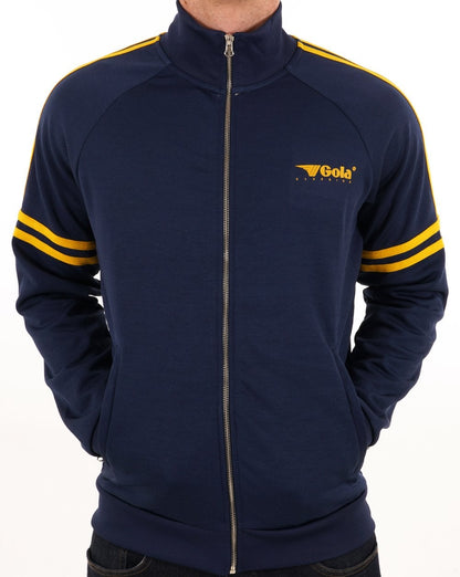 Gola Logo Striped Track Top Navy