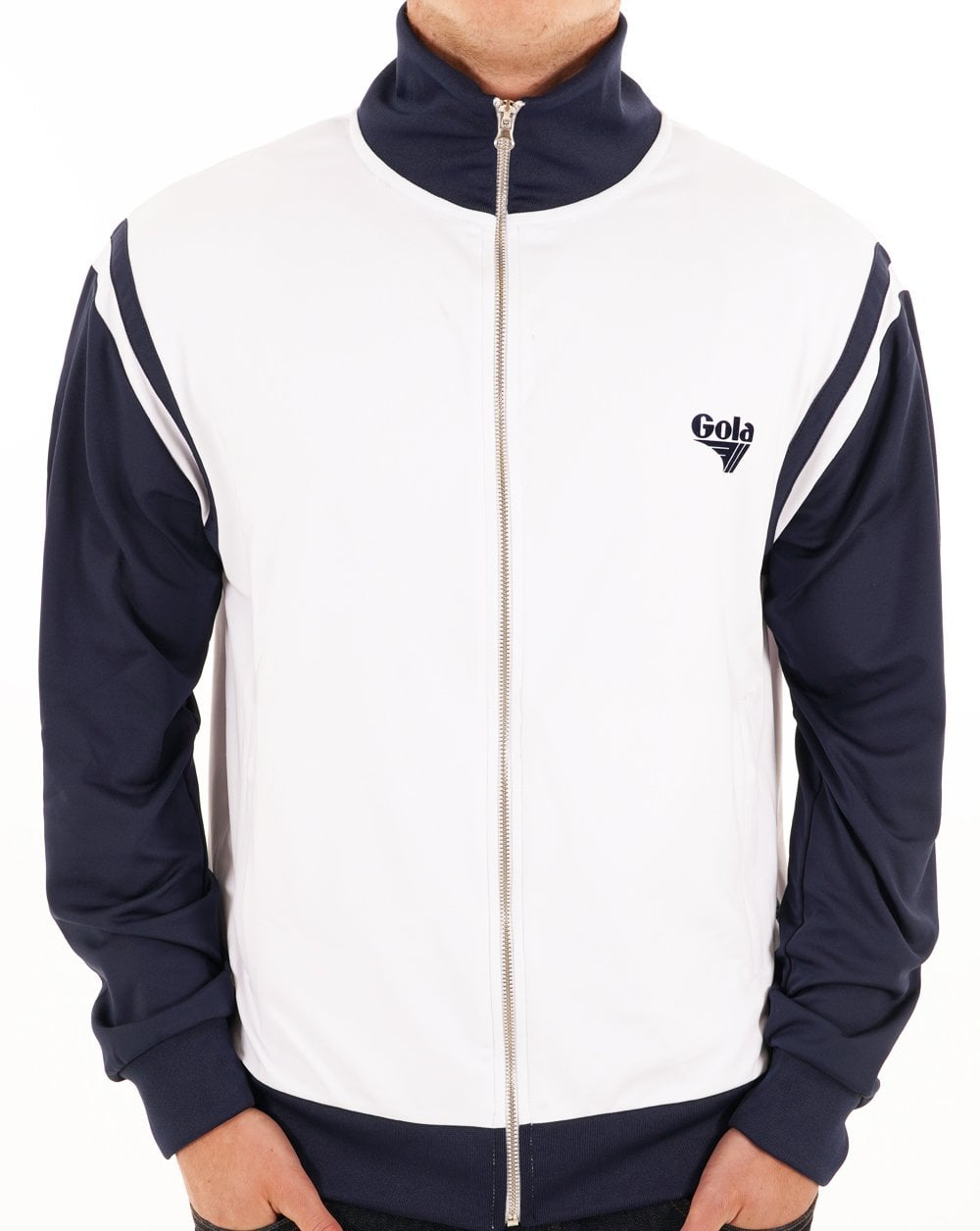 Gola Tricot Track Top White/Navy
