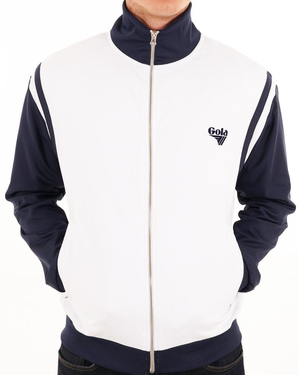 Gola Tricot Track Top White/Navy