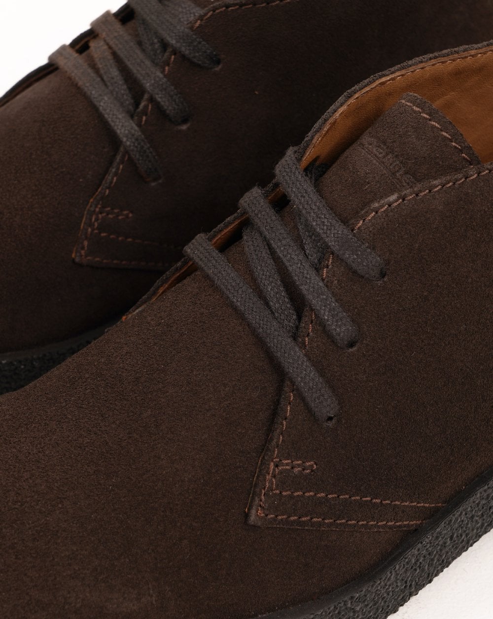 Roamers Revolver Suede Boots Chocolate Brown