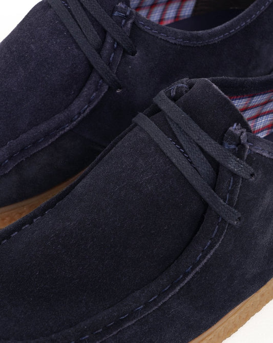 Roamers Roamers Brit Pop Suede Shoes Navy