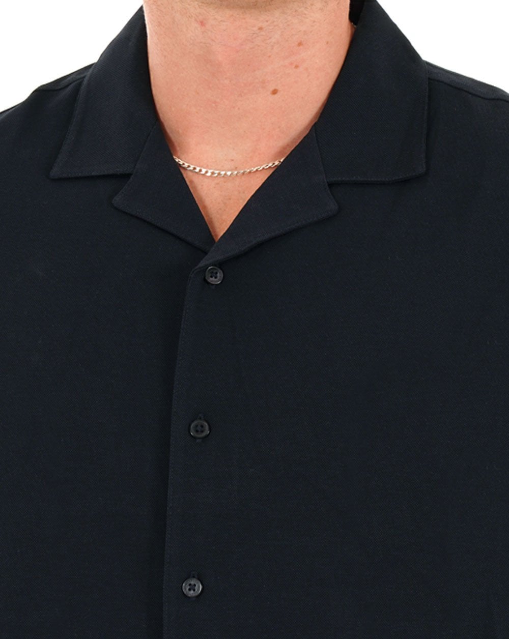 Barbour International Tonto Pique SS Shirt Navy