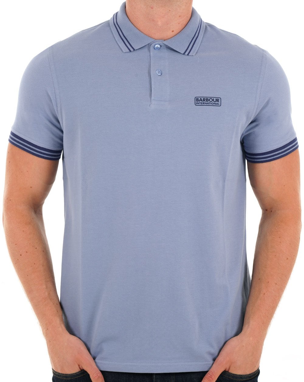 Barbour International Calibrated Polo Shirt Manor Blue