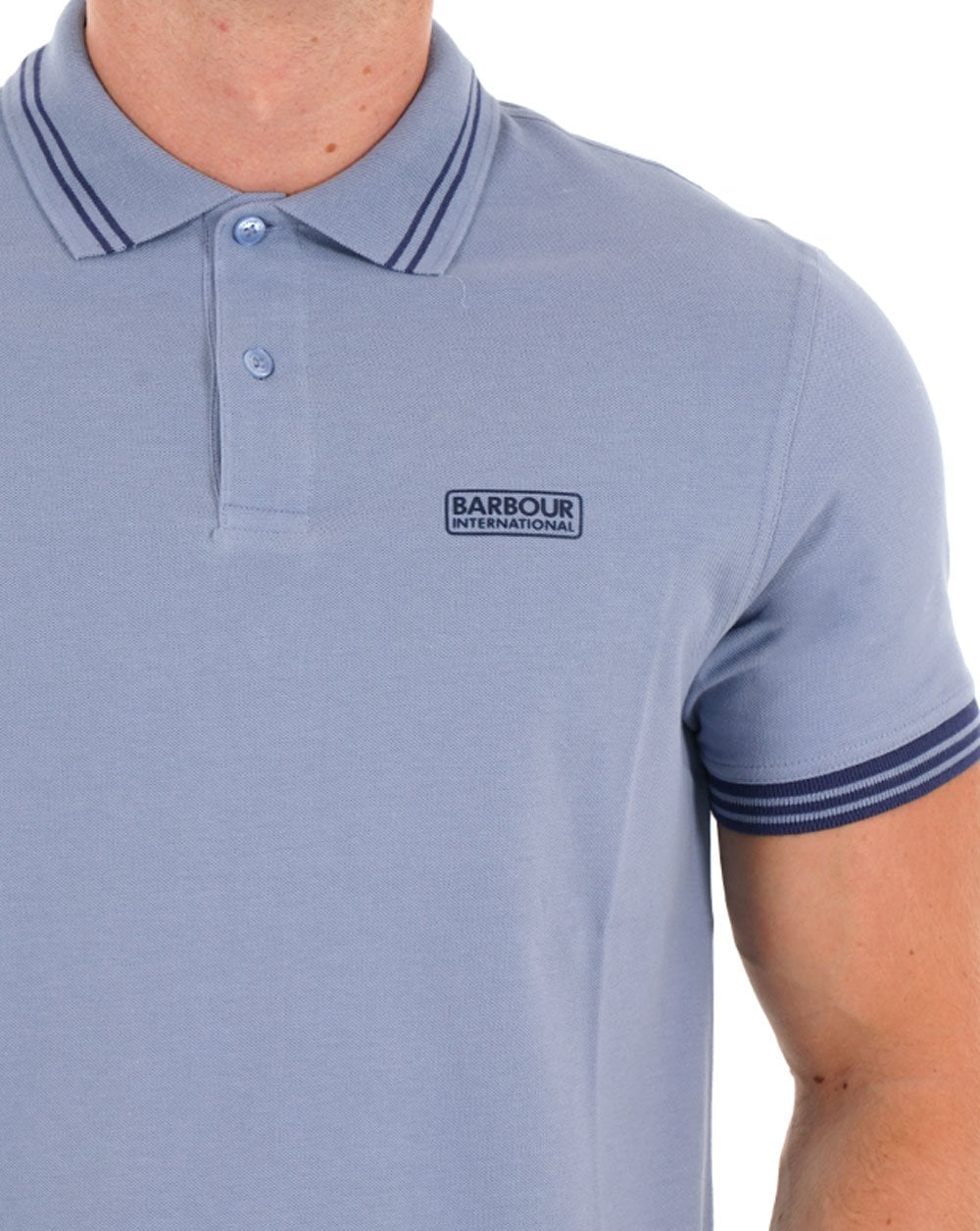 Barbour International Calibrated Polo Shirt Manor Blue