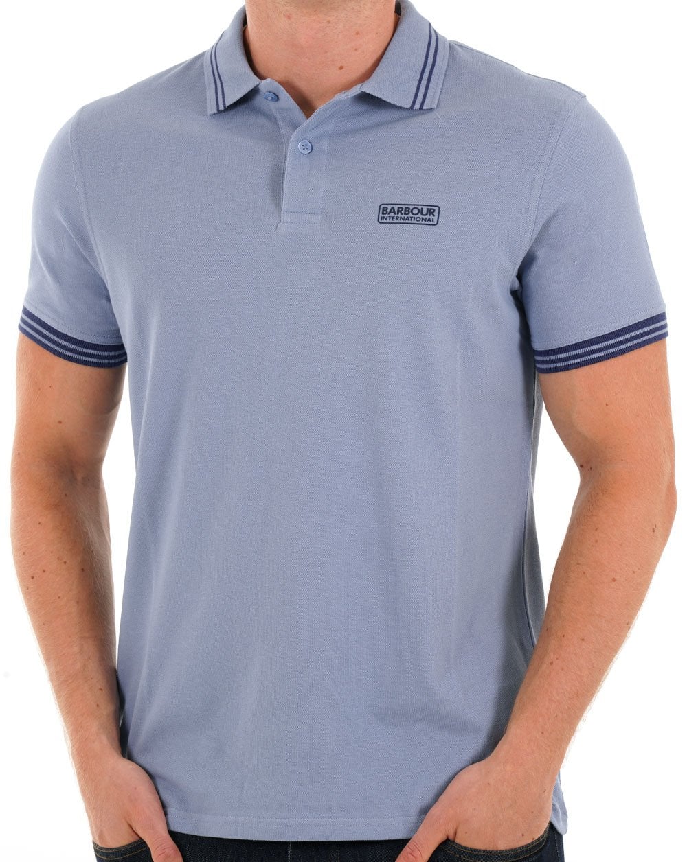 Barbour International Calibrated Polo Shirt Manor Blue