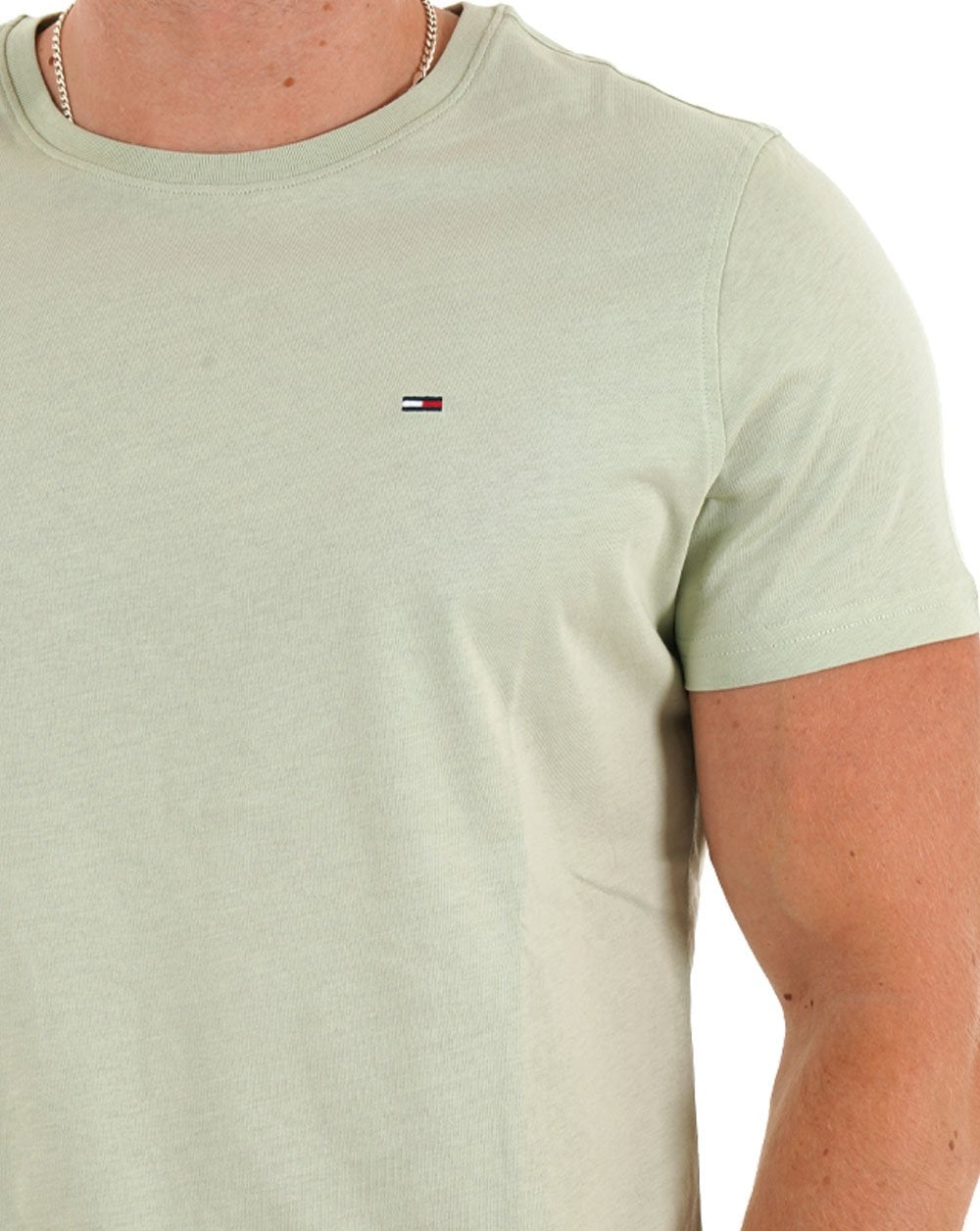 Tommy Jeans Slim Fit T Shirt Misty Sage