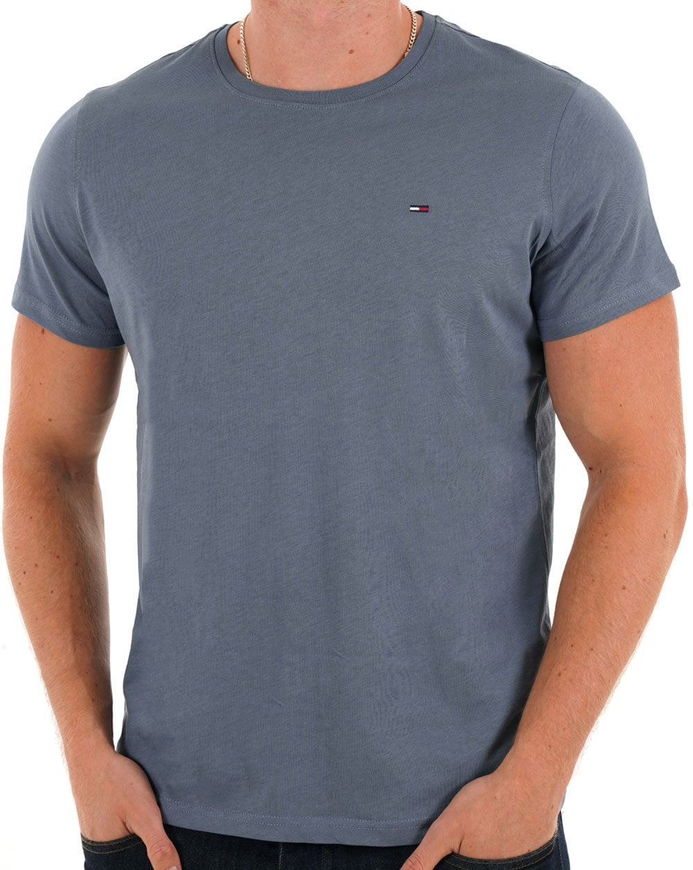 Tommy Jeans Slim Fit T Shirt Blue