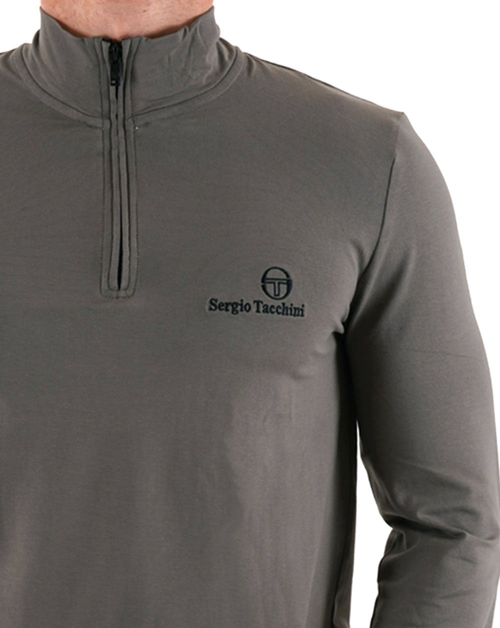 Sergio Tacchini 1/4 Zip Top Charcoal