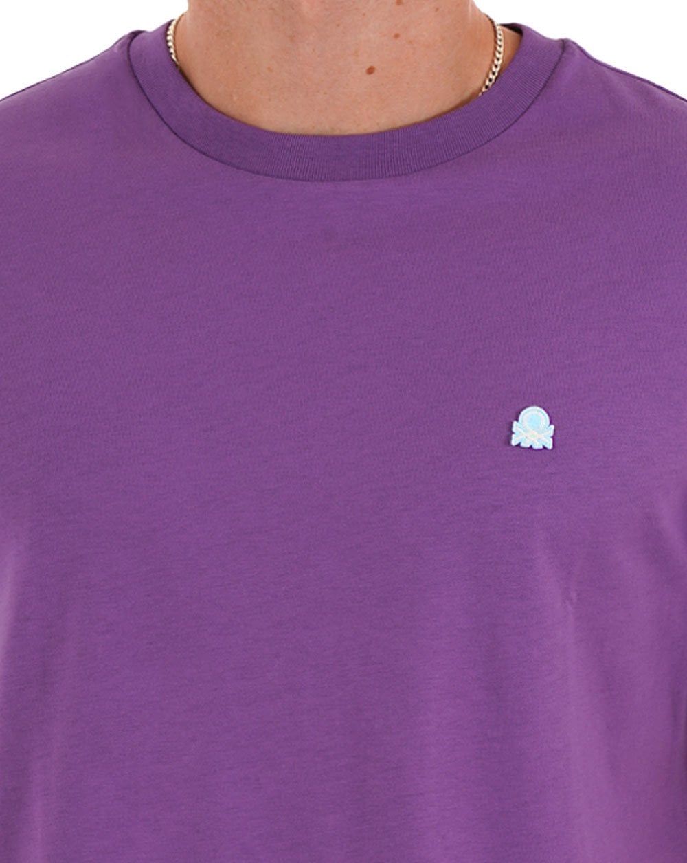 Benetton Small Logo T-shirt Blackcurrant