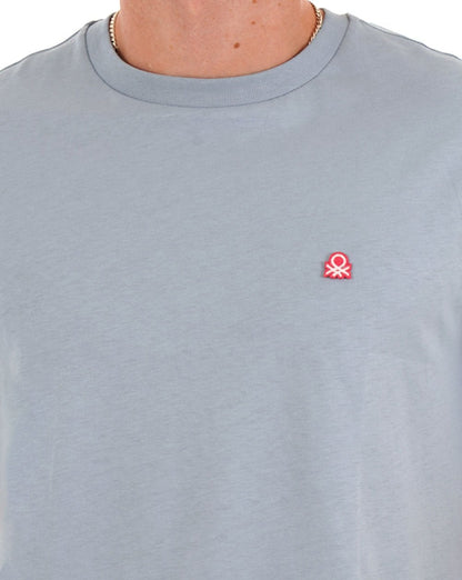 Benetton Small Logo T-shirt Soft Blue