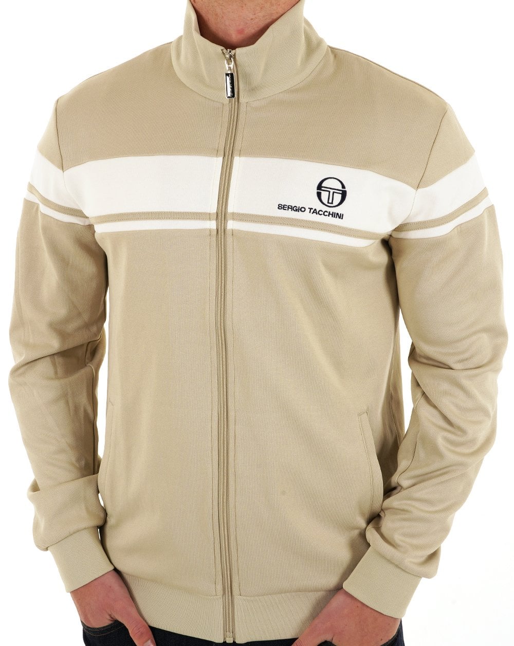 Sergio Tacchini Masters Track Top Stone/Gardenia