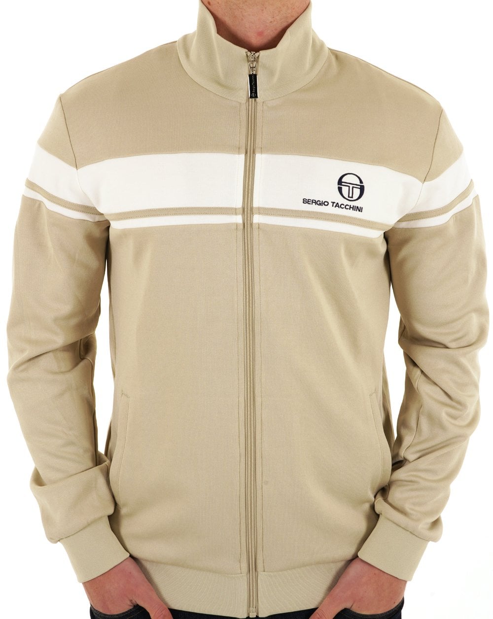 Sergio Tacchini Masters Track Top Stone/Gardenia