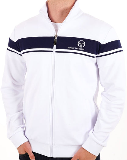 Sergio Tacchini Masters Track Top White Navy