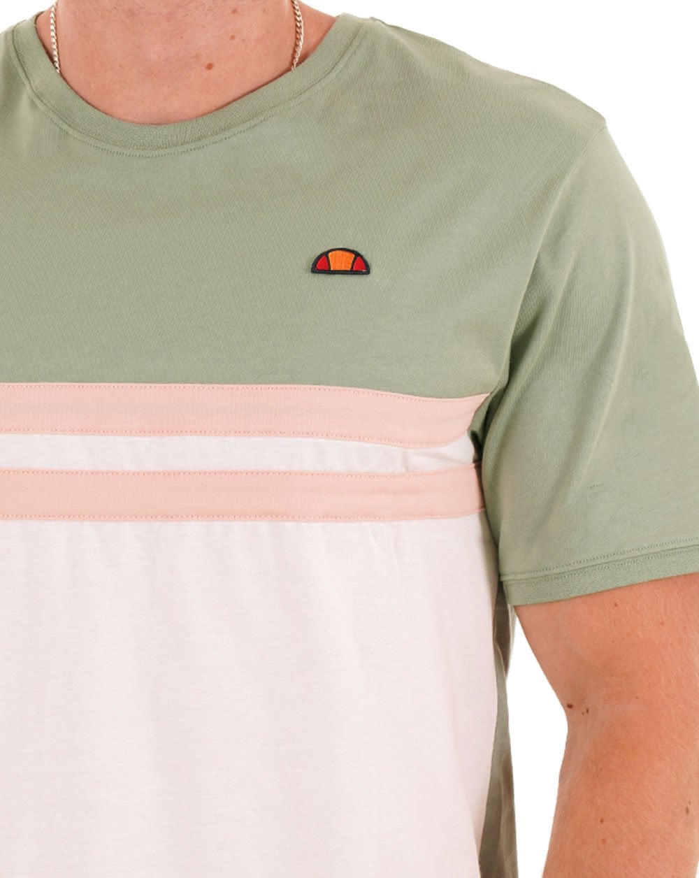 Ellesse Atrei T Shirt Green/Off White