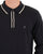 Gabicci Vintage Lineker Long Sleeve Knitted Polo Black