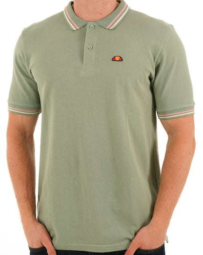 Ellesse Tipped Polo Shirt Green