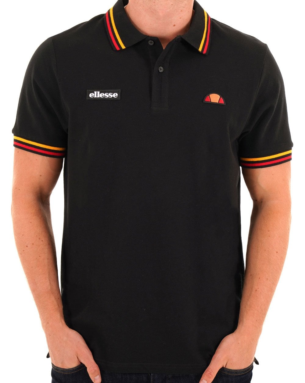 Ellesse Doran Polo Shirt Black