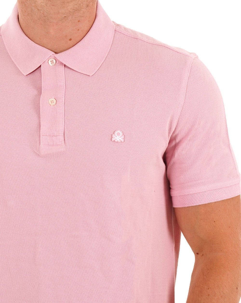 Benetton Polo Shirt Light Pink