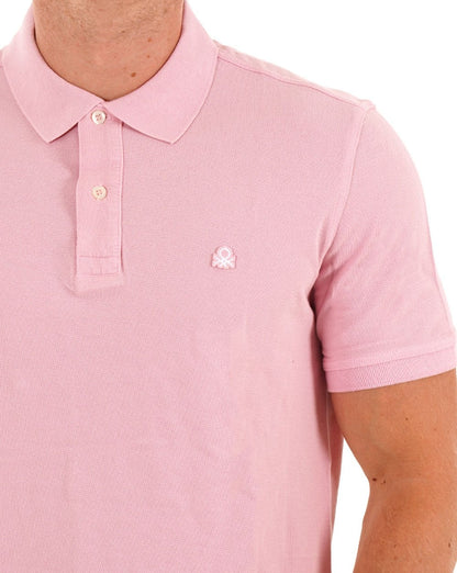 Benetton Polo Shirt Light Pink