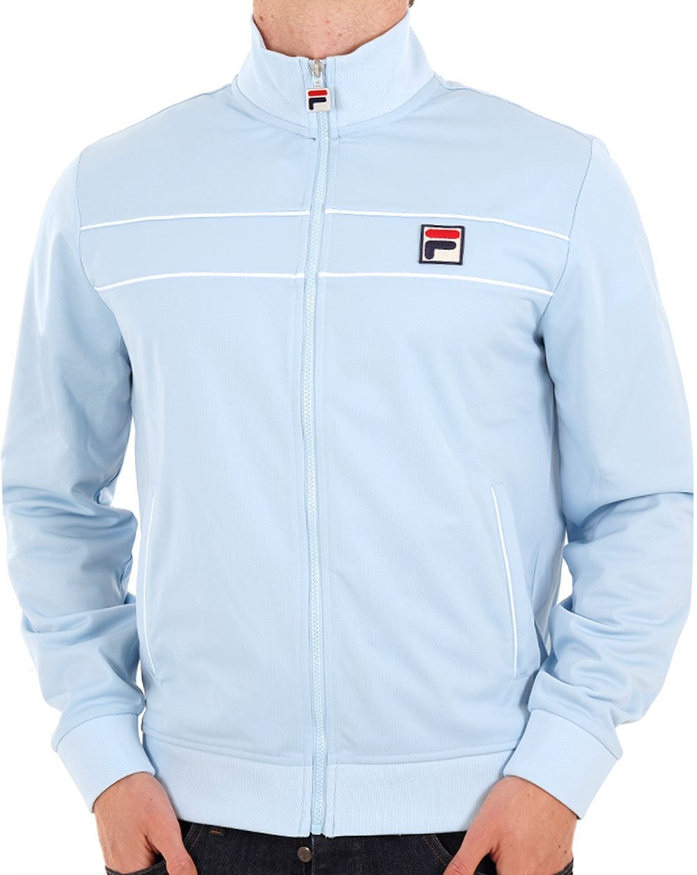 Fila Vintage Tris Track Top Sky Blue