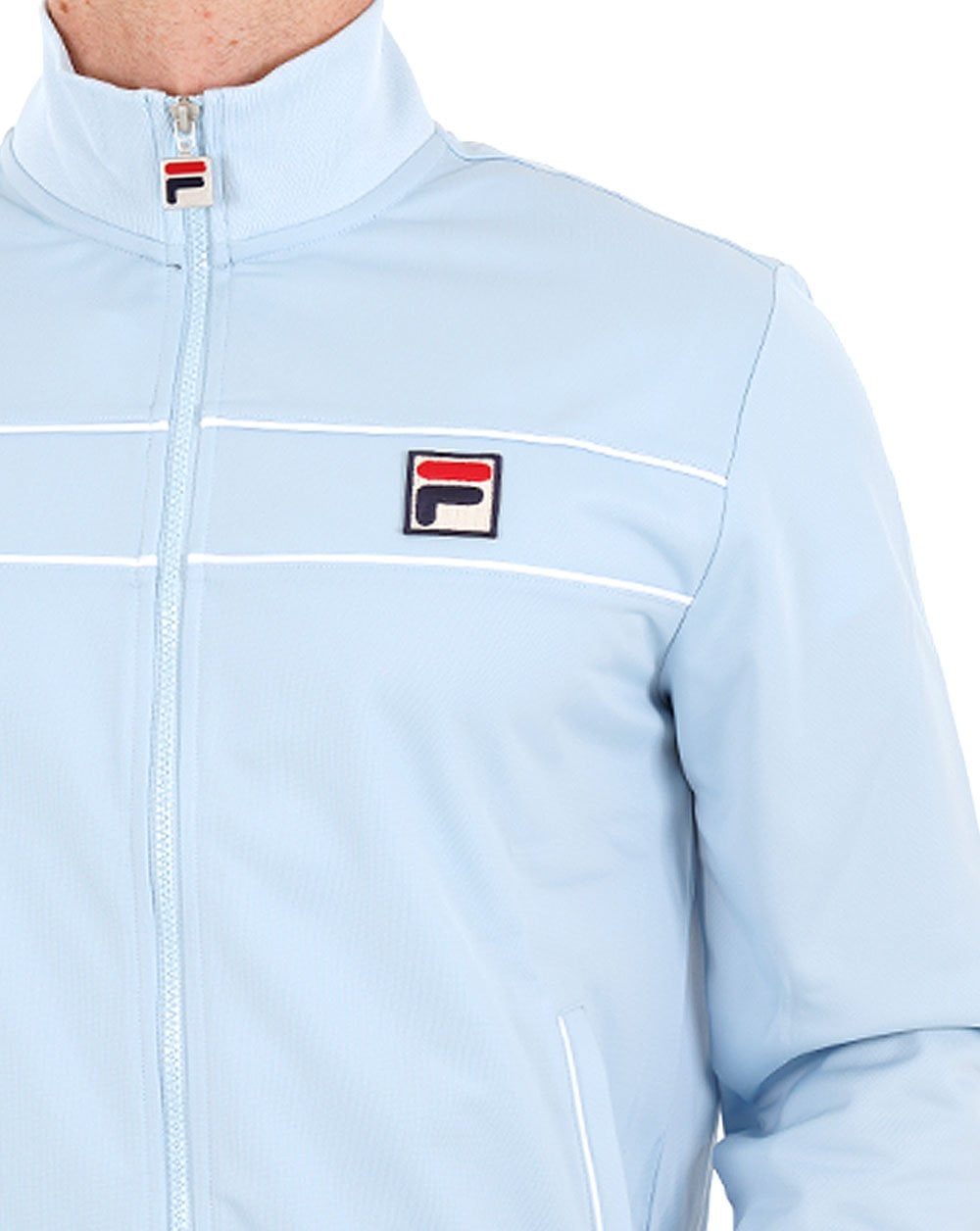 Fila Vintage Tris Track Top Sky Blue
