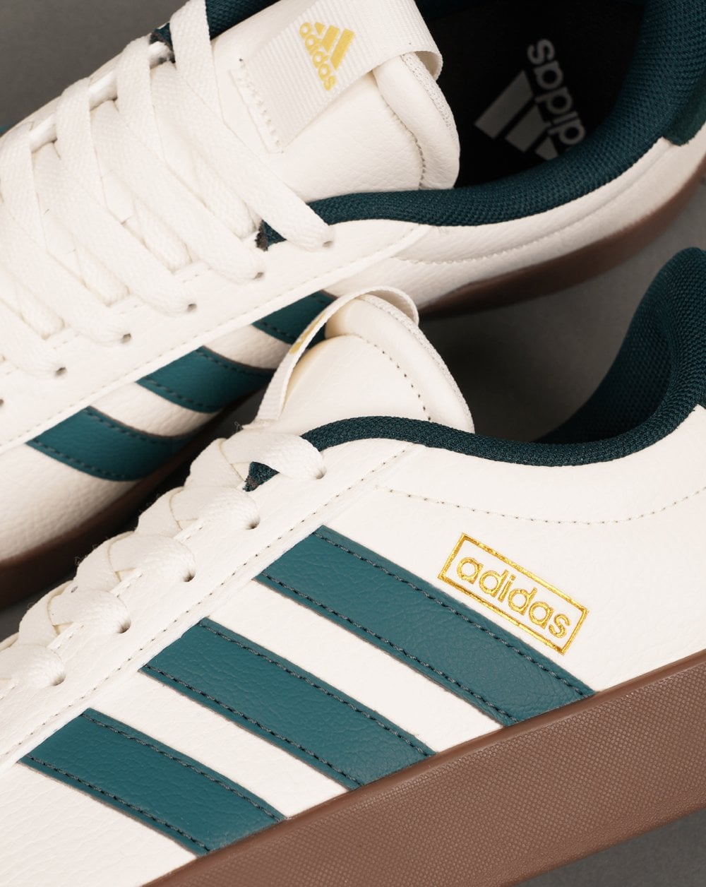 Adidas VL Court 3.0 Trainers White/Teal/Gum
