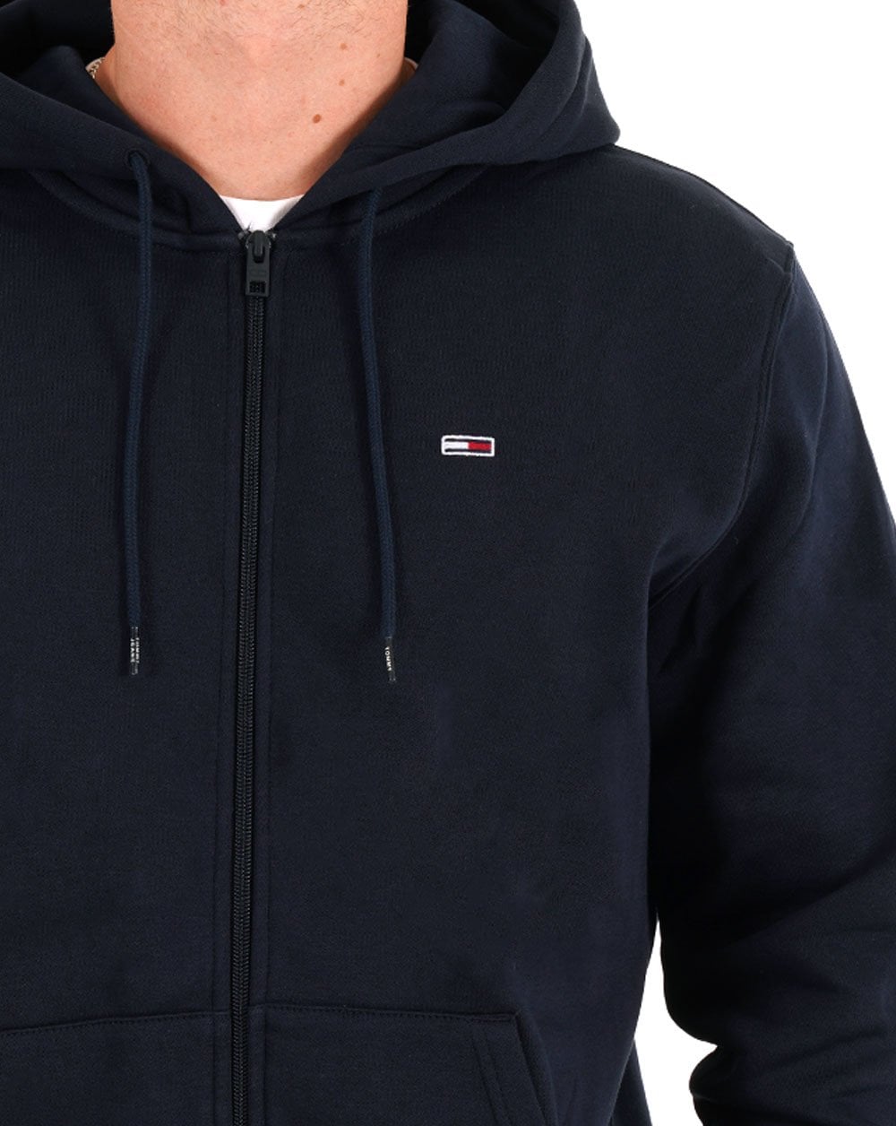 Tommy Jeans Flag Patch FZ Hoodie Navy